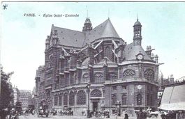 Paris, Eglise Saint-Eustache, belebt und sehr alt