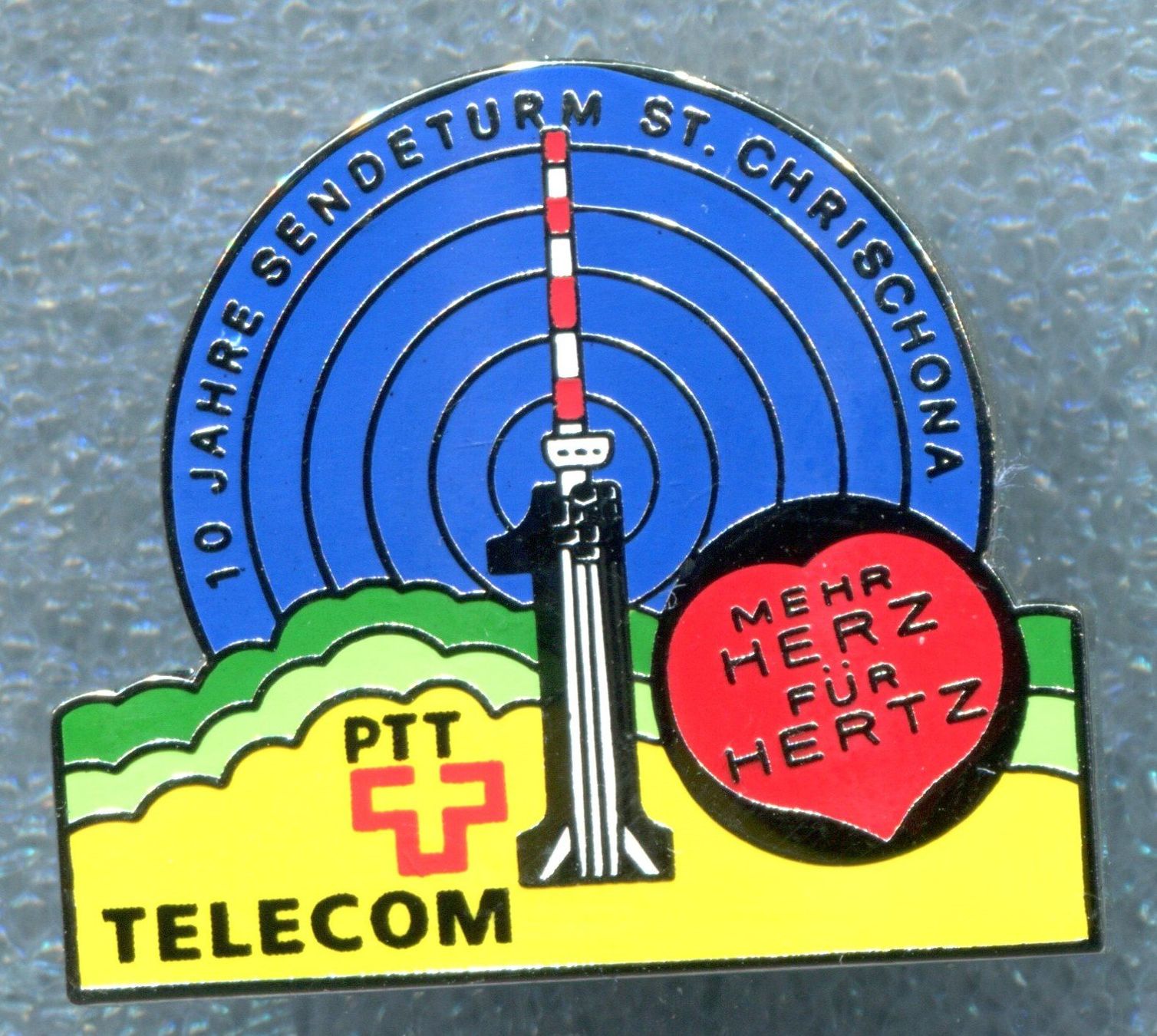 Plaketten & Abzeichen: PTT  Sendeturm  St.Chrischona – Gebraucht aus Winterthur von Sammleroase