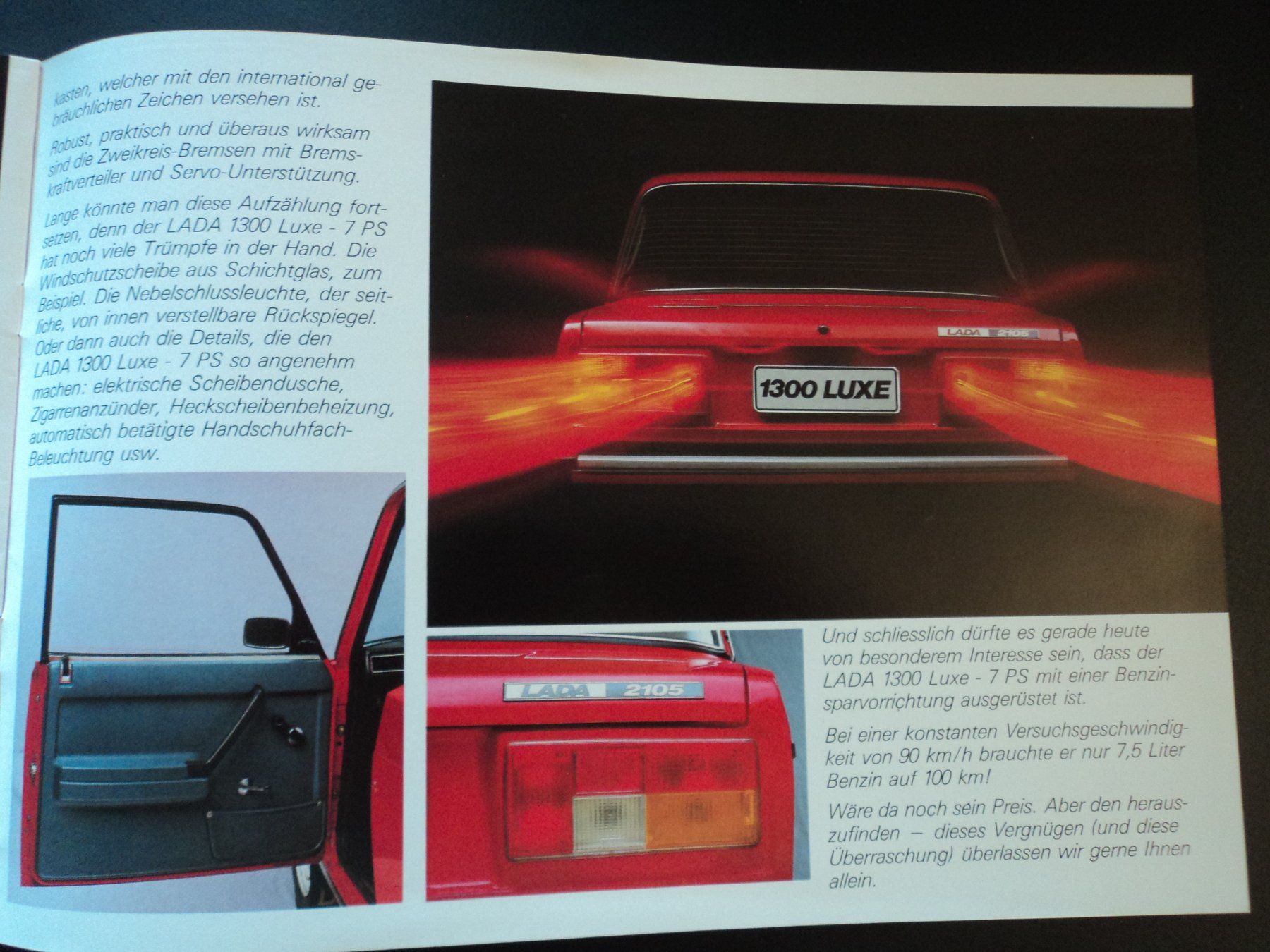 Lada Dokumente: Prospekt Lada 1300 Luxe Typ 2105 1981 – Gebraucht aus Schwarzenburg von modelCARama 6