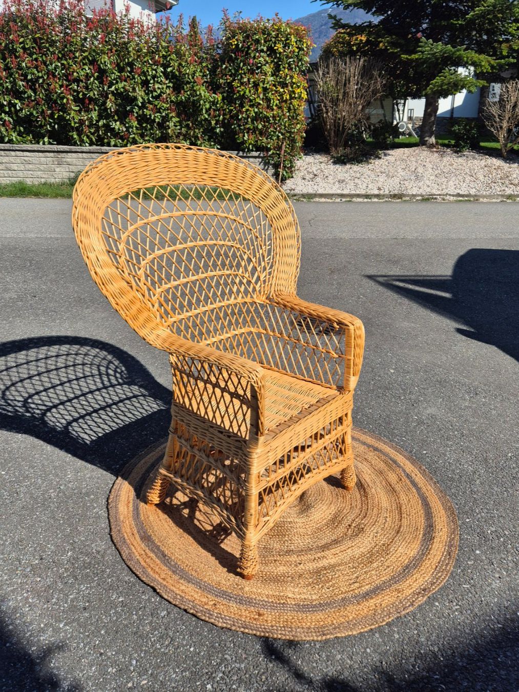 Poltrone: Fauteuil éventail en osier – Usato da Fully venduto da tameab 1