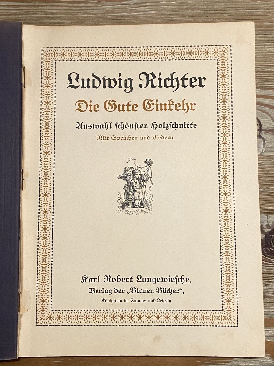 Libri: Ludwig Richter "Die gute Einfuhr" Holzschnitte – Usato da Düdingen venduto da Reconflo 1