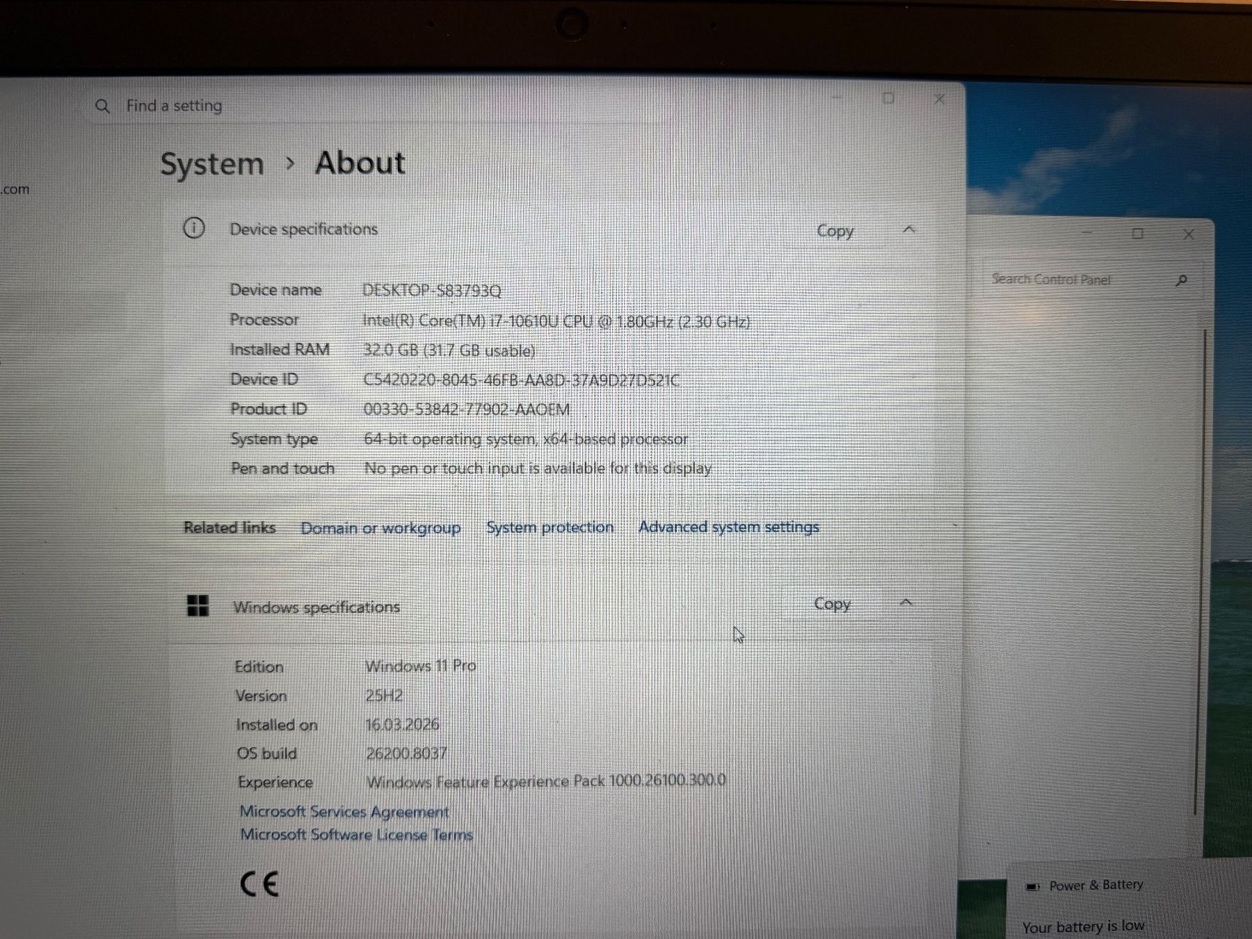 Lenovo Notebook: Lenovo T15 gen1 – Usato da Felsberg venduto da Peter.jurga 2
