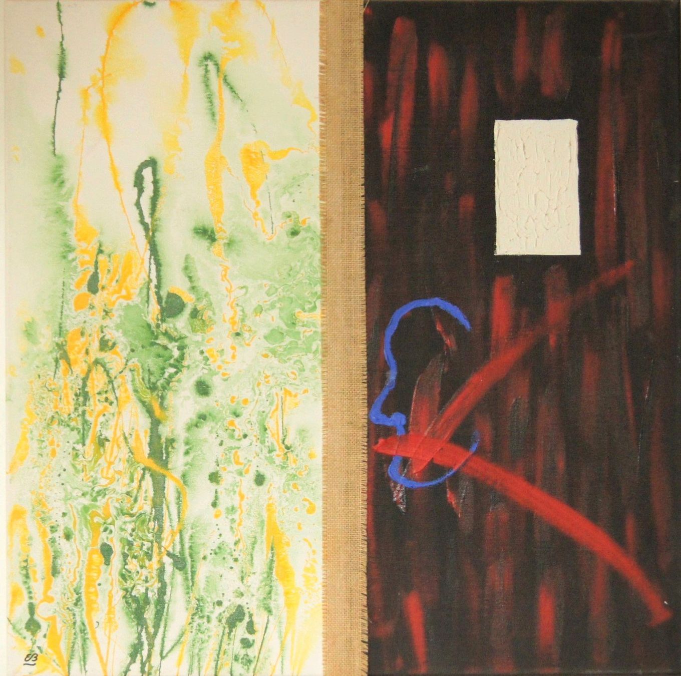 Gemälde: Informel Gemälde: The two faces of life – Gebraucht aus Fribourg von erw_68dx