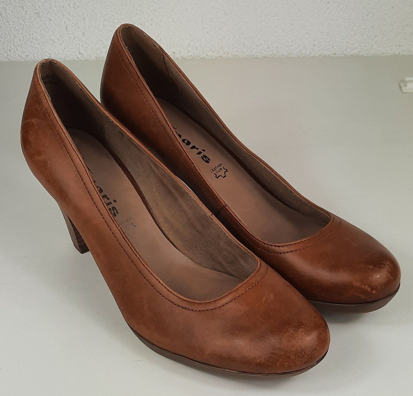 Tamaris Damenschuhe: TAMARIS Echt Leder Pumps Braun Gr. 41 – Neu (gemäss Beschreibung) aus Seuzach von VT-Collections2 4