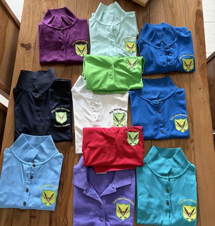 Logo Golf Poloshirt Damen, 11 Stück