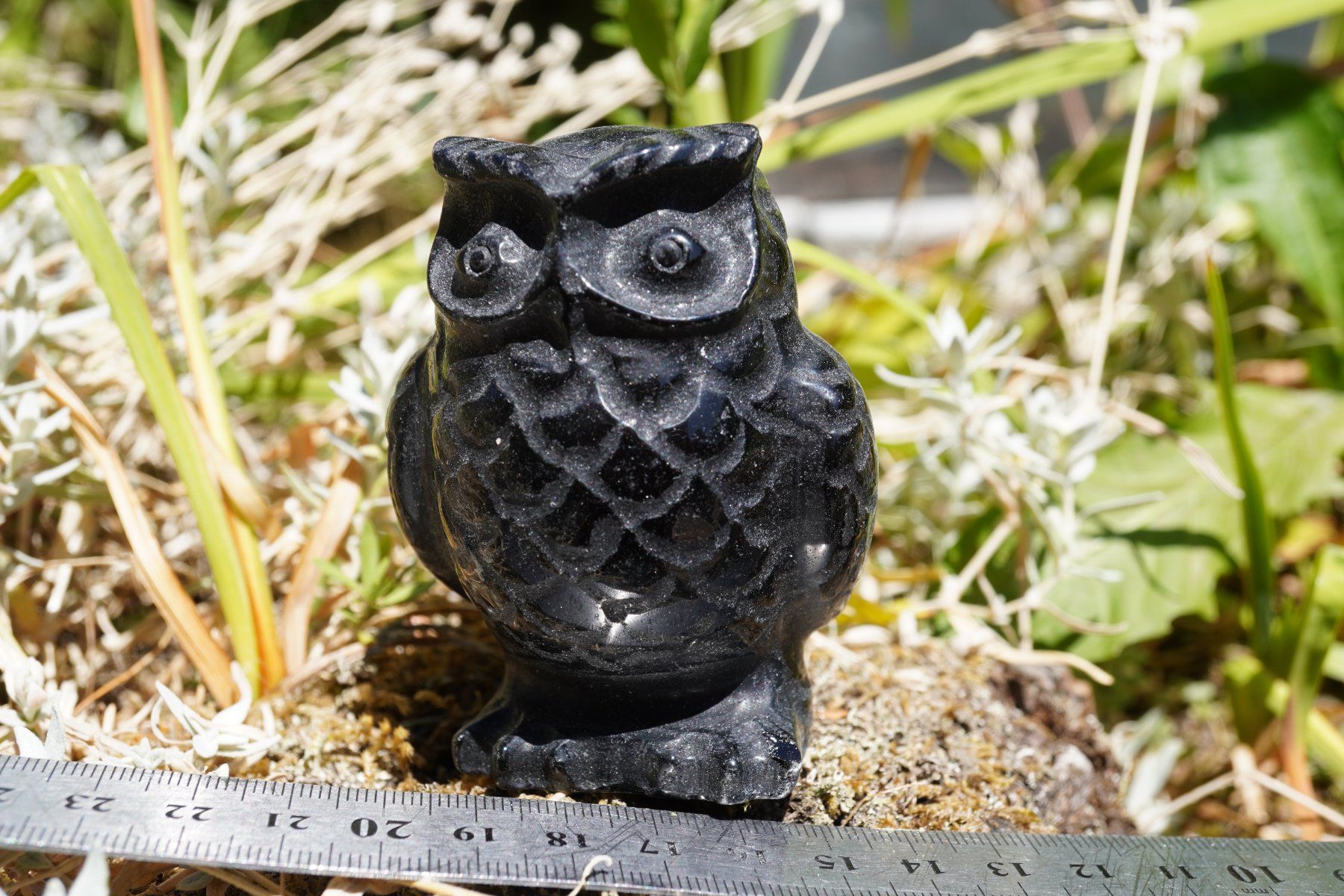 Minerali & Pietre curative: Eule  Obsidian    8cm x 5cm  Räumung    (1) – Nuovo e nell'imballaggio originale da Eschenbach SG venduto da topstone 3