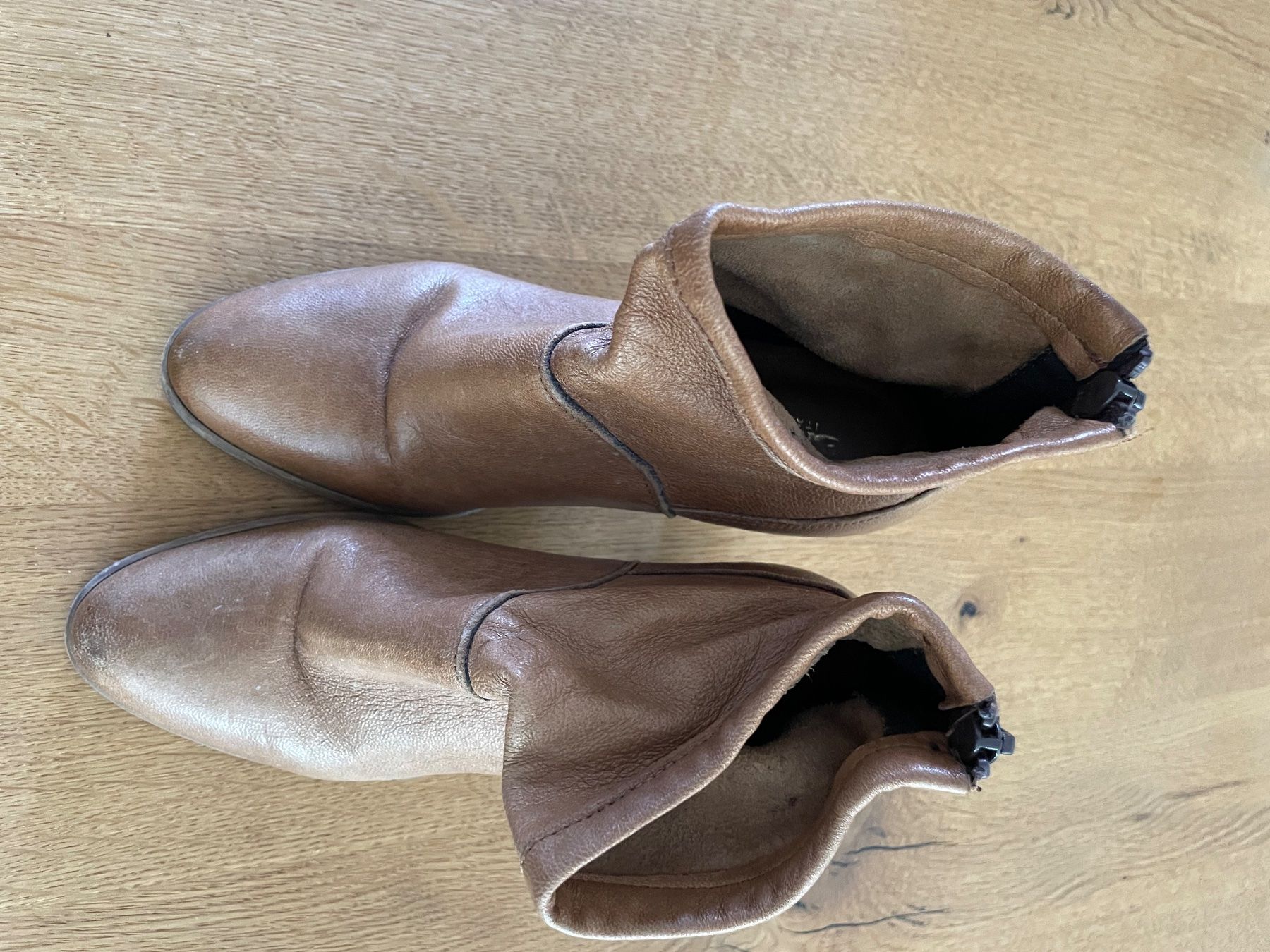 Scarpe da donna: Leder Stiefeletten mit Absatz Gr. 35 – Usato da Bern venduto da ste_q6mg 1