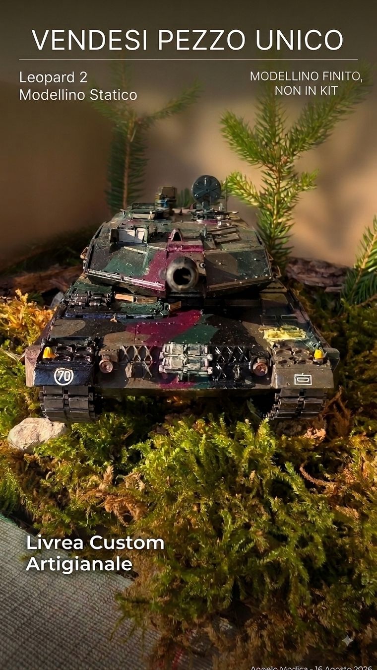 Modellbausätze & Standmodelle: Leopard 2 Modellino Statico Livrea Custom – Neu (gemäss Beschreibung) aus Balsthal von cri_8tqn