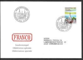 Sonderbrief S. 1447 Regiophil Neuchâtel 11.-14.6.1992