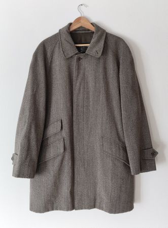 BURBERRY 100% Wool Tweed-Mantel Jacke Loden Gehrock Gr.52