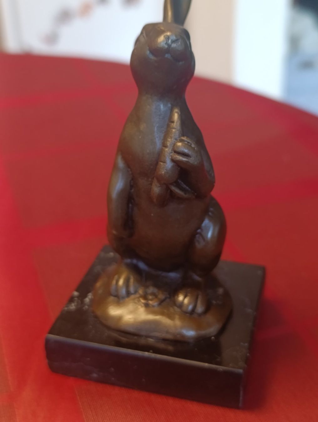 Statuette: BRONZE OSTER HASE TOP FIGUR – Nuovo (secondo la descrizione) da Reinach BL venduto da Katzenmorli 2