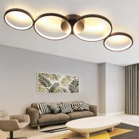 LED Deckenleuchte Deckenlampe Designlampe 4 Ringe 37W 3000K