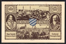 Hof, Alte und neue Ansicht der Stadt, Pr
