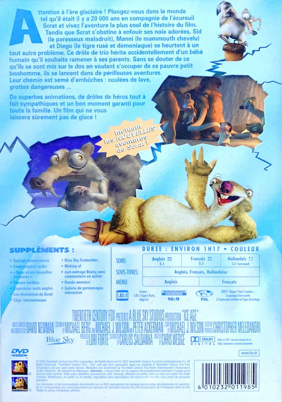 Alle DVDs: L'AGE DE GLACE (1 DVD) – Gebraucht aus Bottens von hotter-than-hell 1