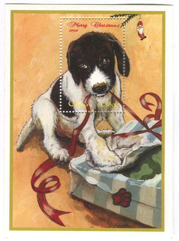 Tous les timbres: Block "English Pointer". Ghana. – Neuf avec emballage d'origine à Basel par Butsch5