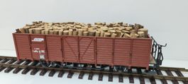 LGB RhB Hochbordwagen mit Holz E6603