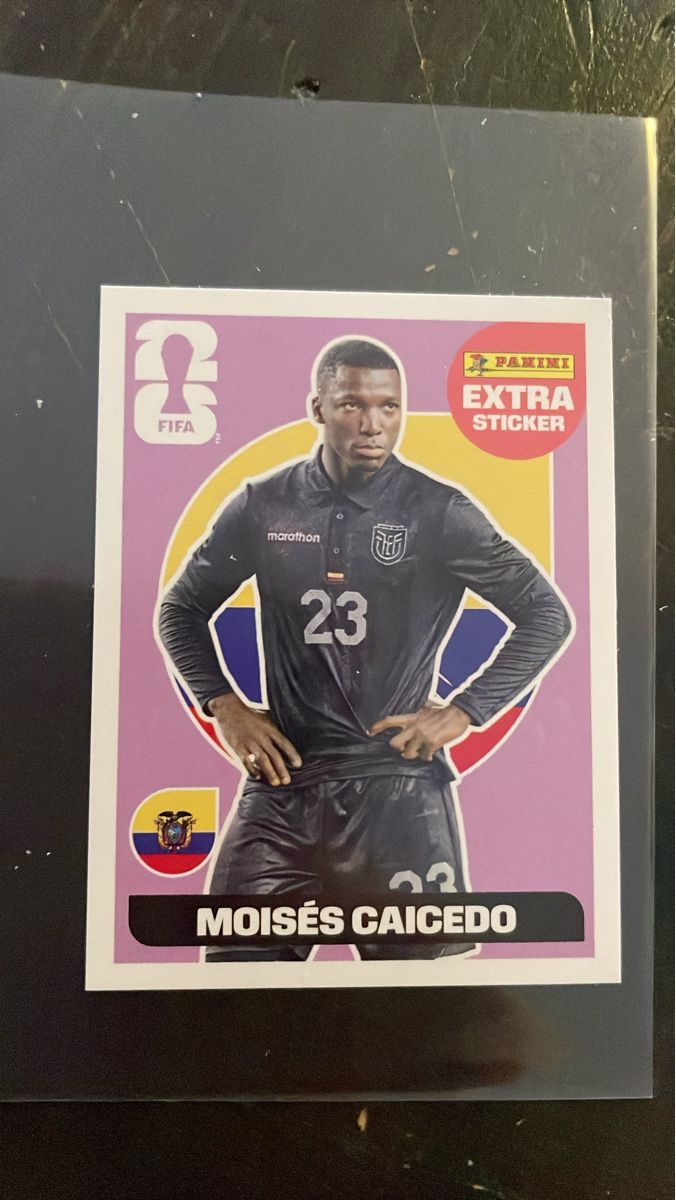 Panini Carte collezionabili: Panini Extra Sticker WM 2026 - Moises Caicedo – Nuovo (secondo la descrizione) da Rotkreuz venduto da Rajah