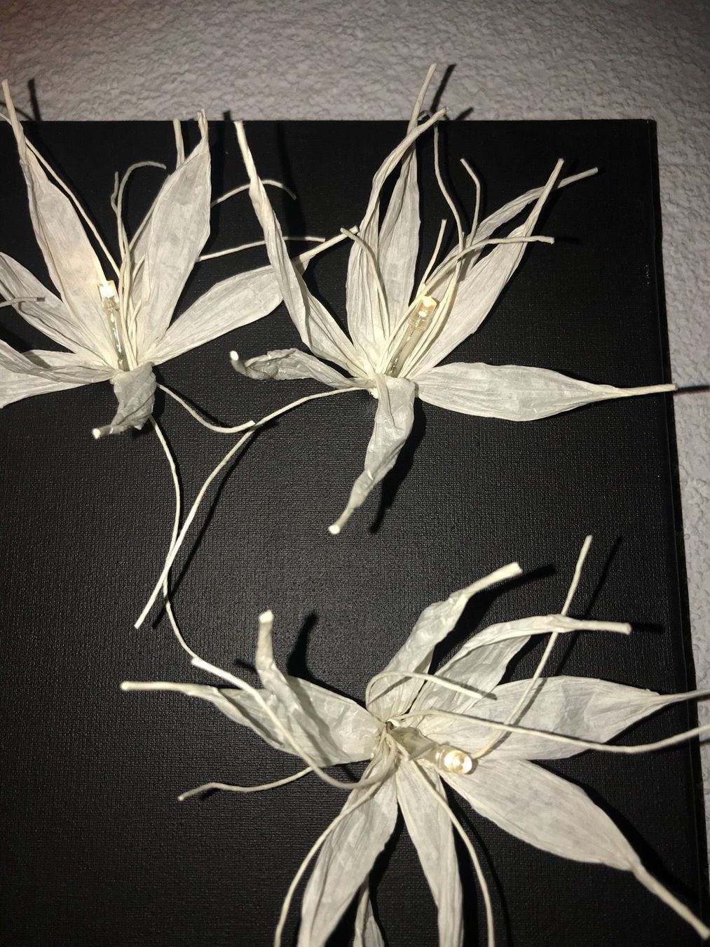 Foto & Immagini: Leinwand mit Papierblüte beleuchtet – Nuovo (secondo la descrizione) da Mels venduto da man_w8ky 3
