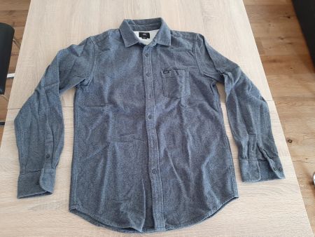 Obey Hemd Gr. S, dickerer Stoff, mittel/dunkelgrau, Foto 3