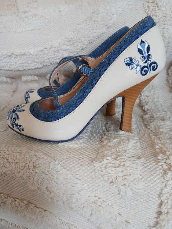 Chaussures D’été Femme Taille 36 Bocage – Suédine Et Tissu Soie, élégantes Et Originales