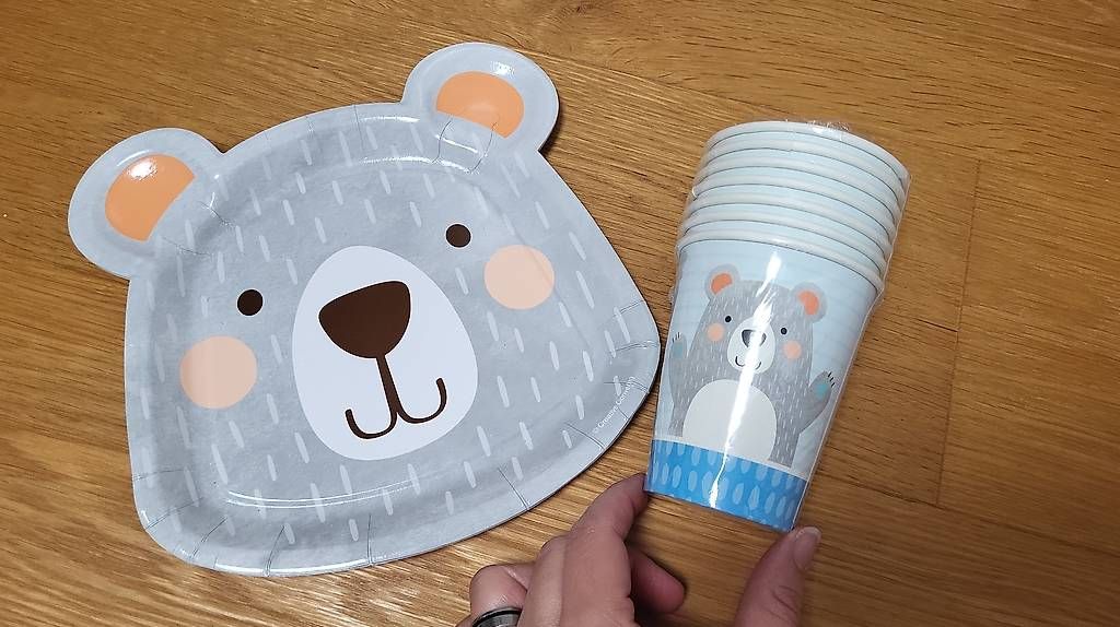 Tutte le decorazioni: Partyset Bär – Nuovo e nell'imballaggio originale da Langendorf venduto da RE17