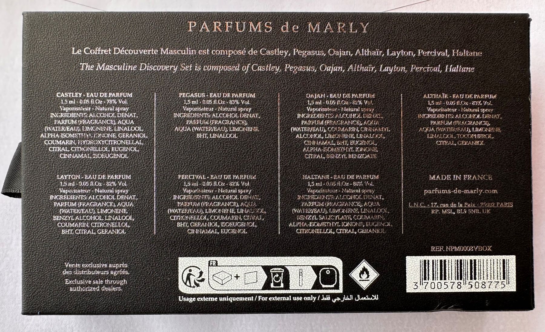 Parfum & Eau de Toilette: Coffret découverte parfums de Marly masculin – Neu und originalverpackt aus Bouveret von seb_rjx8 1