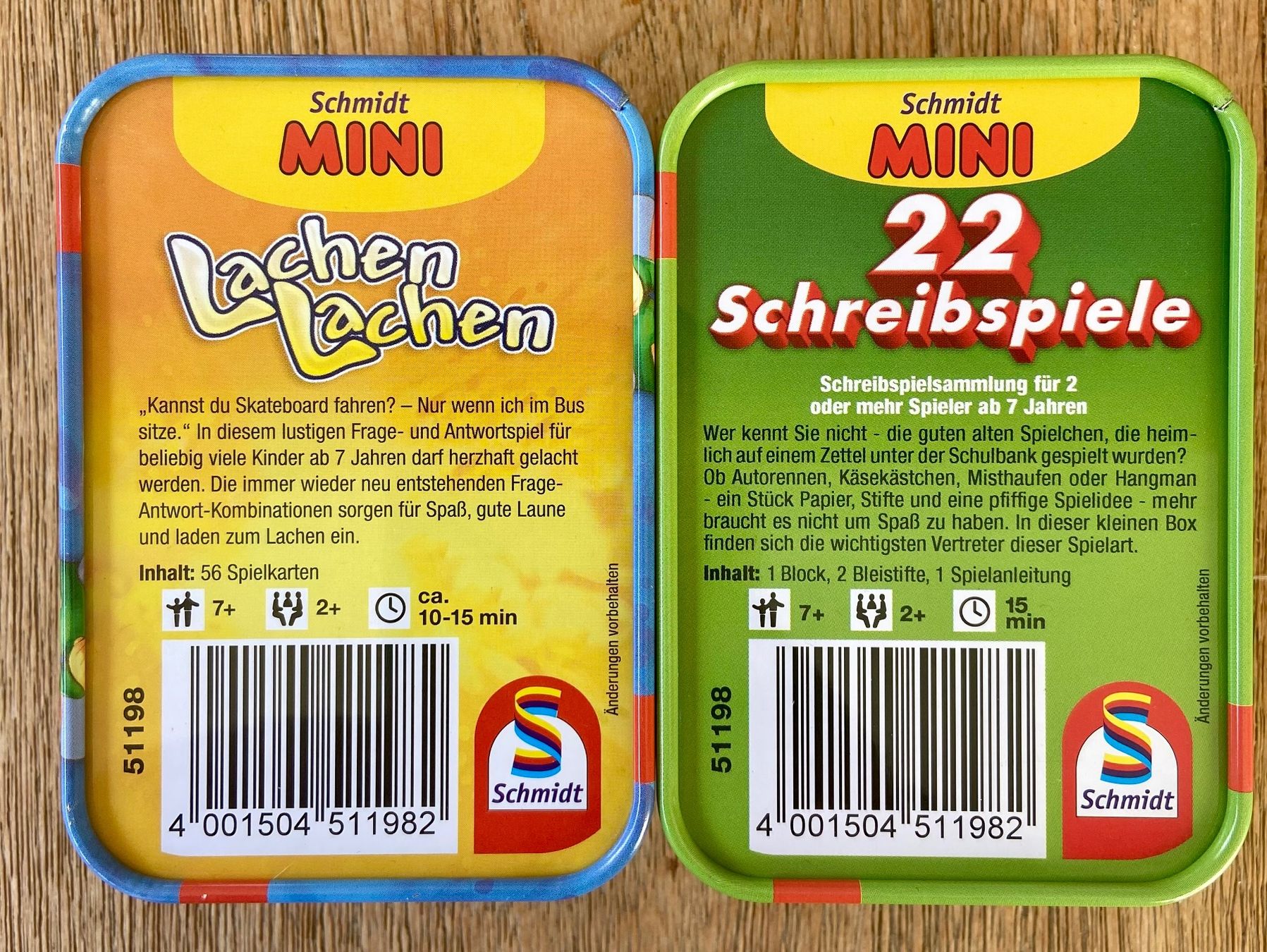 Giochi: 2x Schmidt mini Spiele – Usato da Widnau venduto da Imani 1