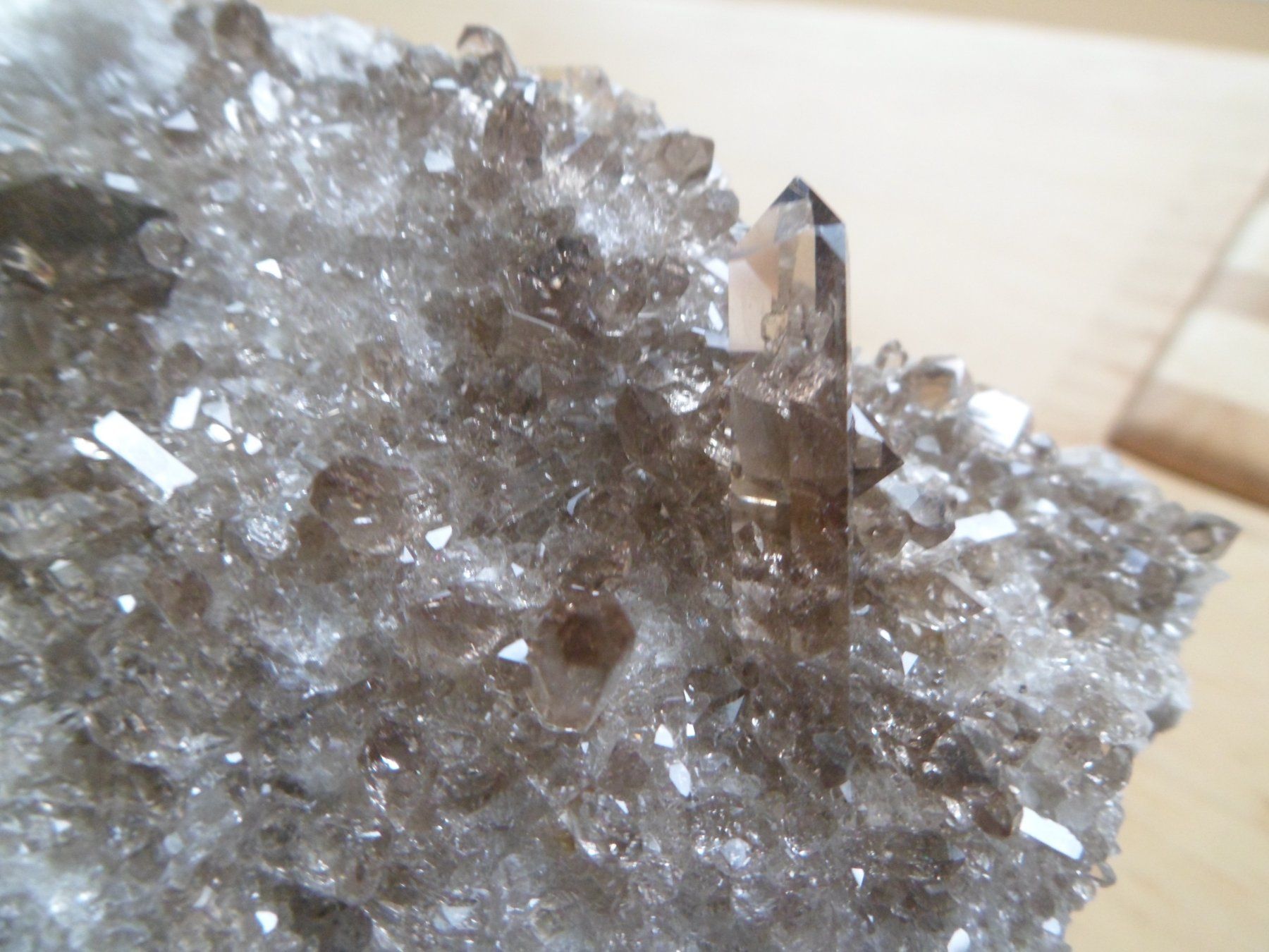 Minerali & Pietre curative: Rauchquarz auf 2 Seiten. Schweiz – Usato da Affoltern am Albis venduto da Fossil60 4