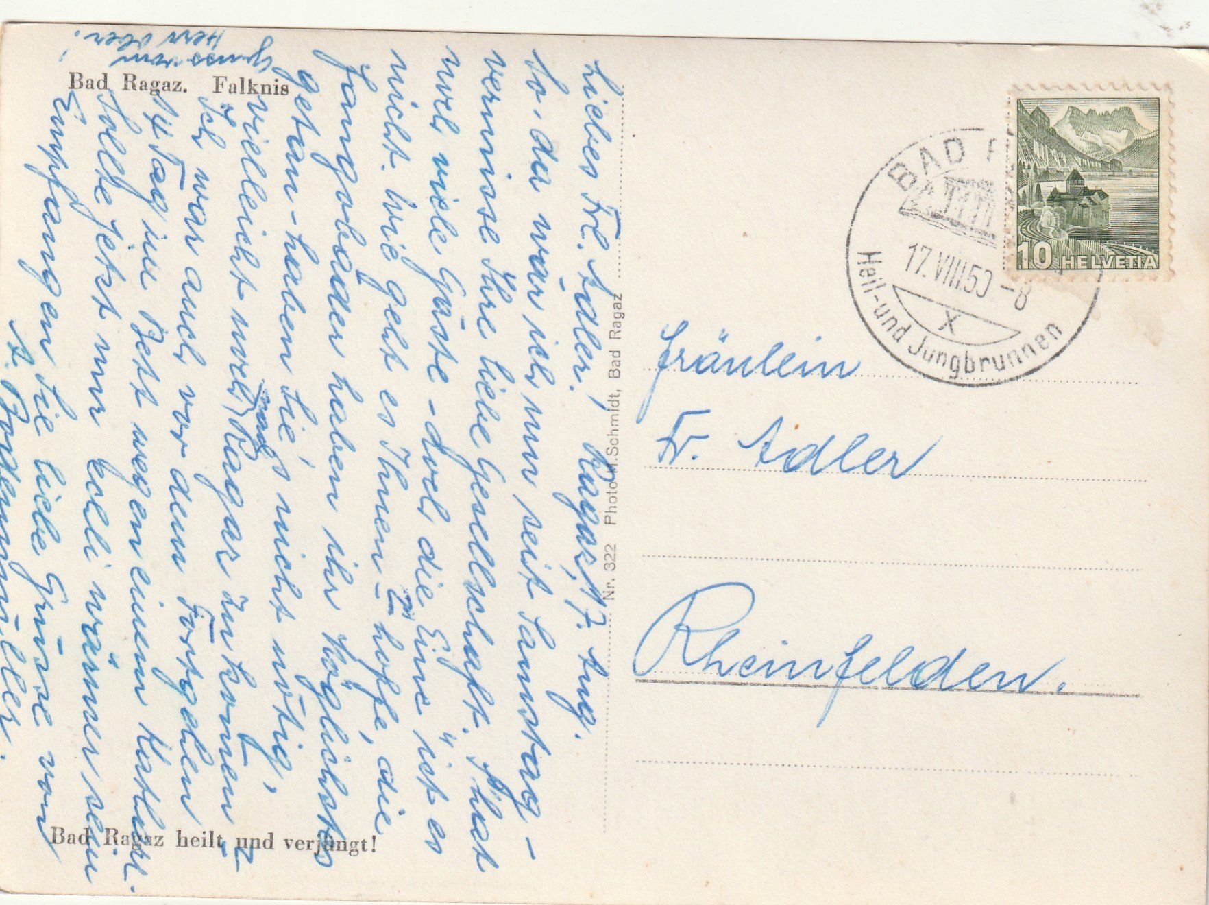 Cartoline postali: Ragaz – Usato da Rorschacherberg venduto da fratovi2 1