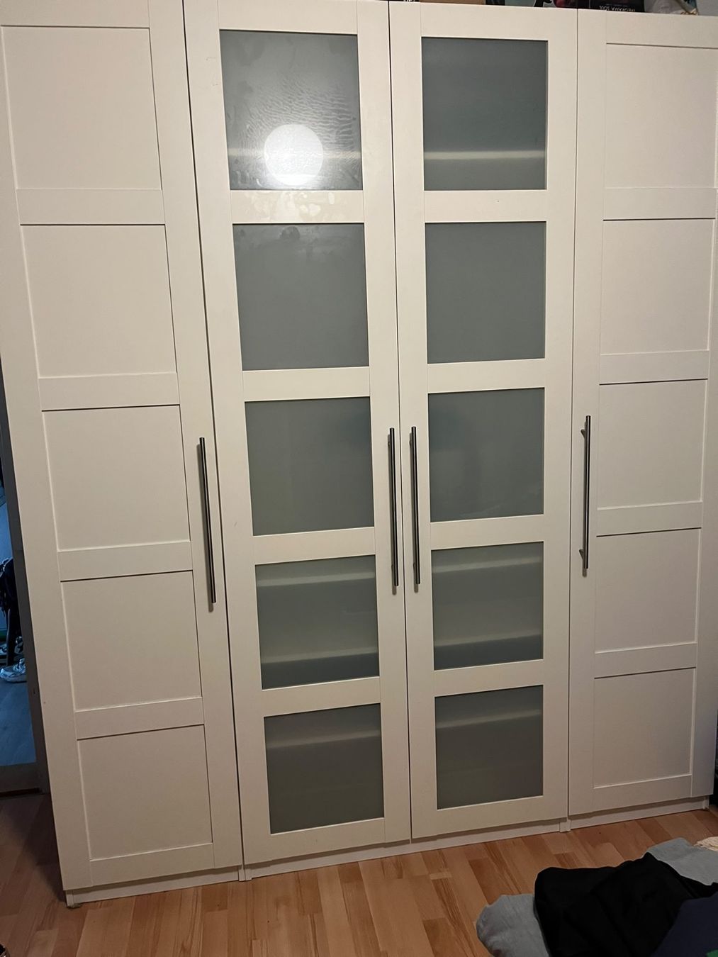 # IKEA PAX Kleiderschrank – 200 × 236 cm – Weiß/Milchglas (D'occasion ...