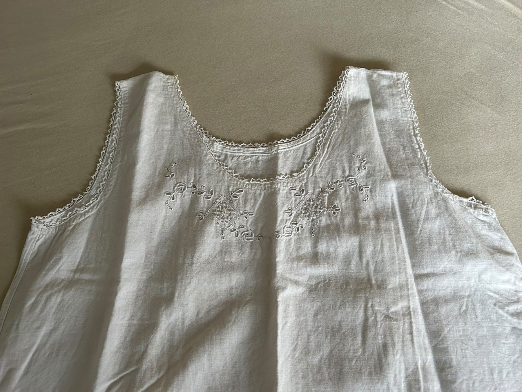 Negligees & Pigiami: Vecchia camicia da notte in cotone bianco tg.M – Usato da Melano venduto da H-Sara 1