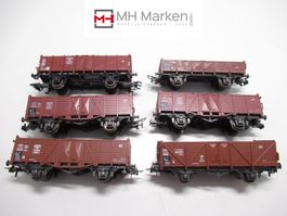 5x Roco+1x Märklin Hochbordwagen Deutsche Bahn o.OVP AC WS