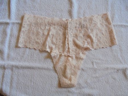 VICTORIA'S SECRET LACIE WIDE BAND THONG, M, NEU