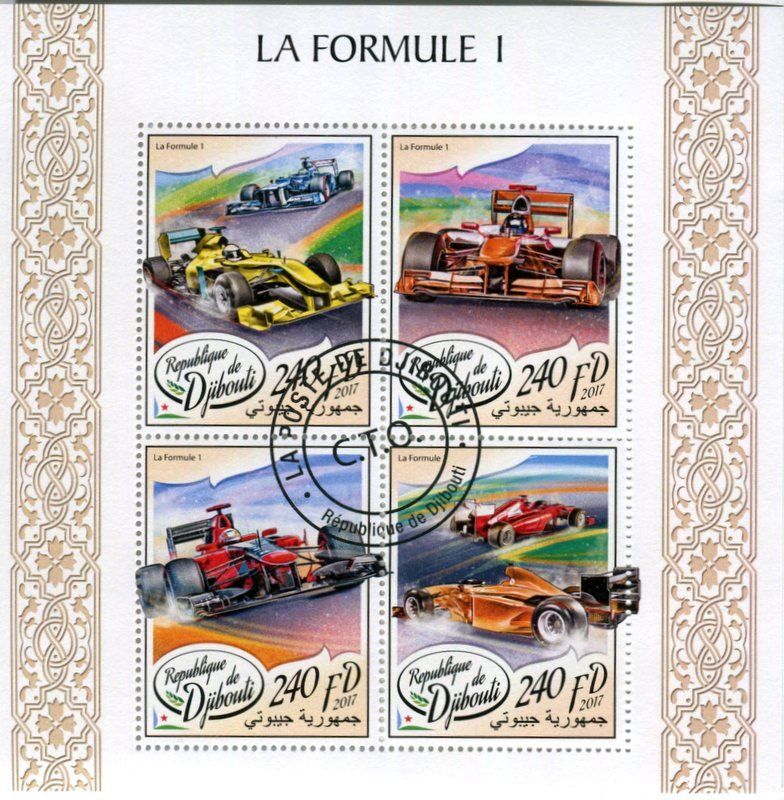 Alle Briefmarken: Block "Formel 1". Dschibuti – Neu und originalverpackt aus Basel von Butsch5