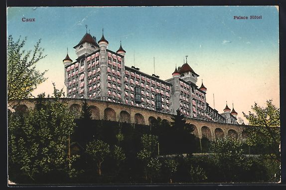Cartoline postali: AK Caux, Palace Hotel – Usato da Berlin venduto da bartko-reher