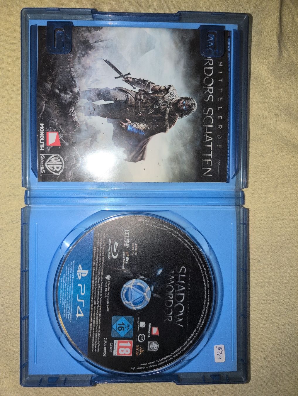 Sony Jeux: PS4 Shadow of Mordor – D'occasion à Derendingen par BourbonCH 2
