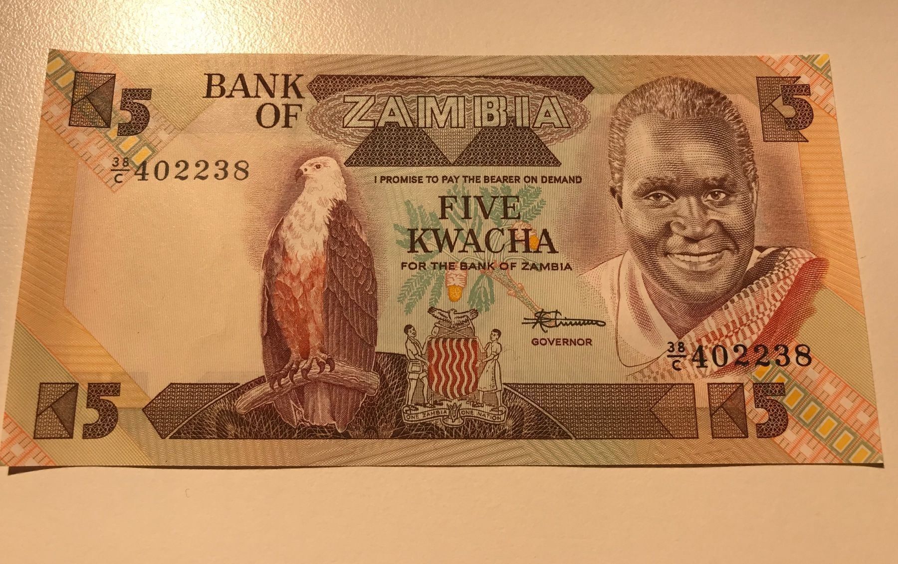 Banconote: Zambia 5 Kwacha Neuwertig – Nuovo (secondo la descrizione) da Algetshausen venduto da Carrhard