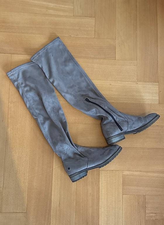 Scarpe da donna: Overknee Stiefel, Greige, 39 – Usato da Luzern venduto da bar_v528