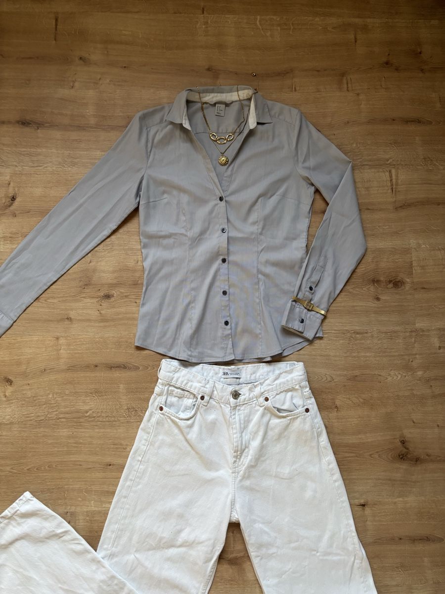 H&M Camicette: chemise H&M grise, taille 36 – Nuovo (secondo la descrizione) da Tavannes venduto da callie.mcli