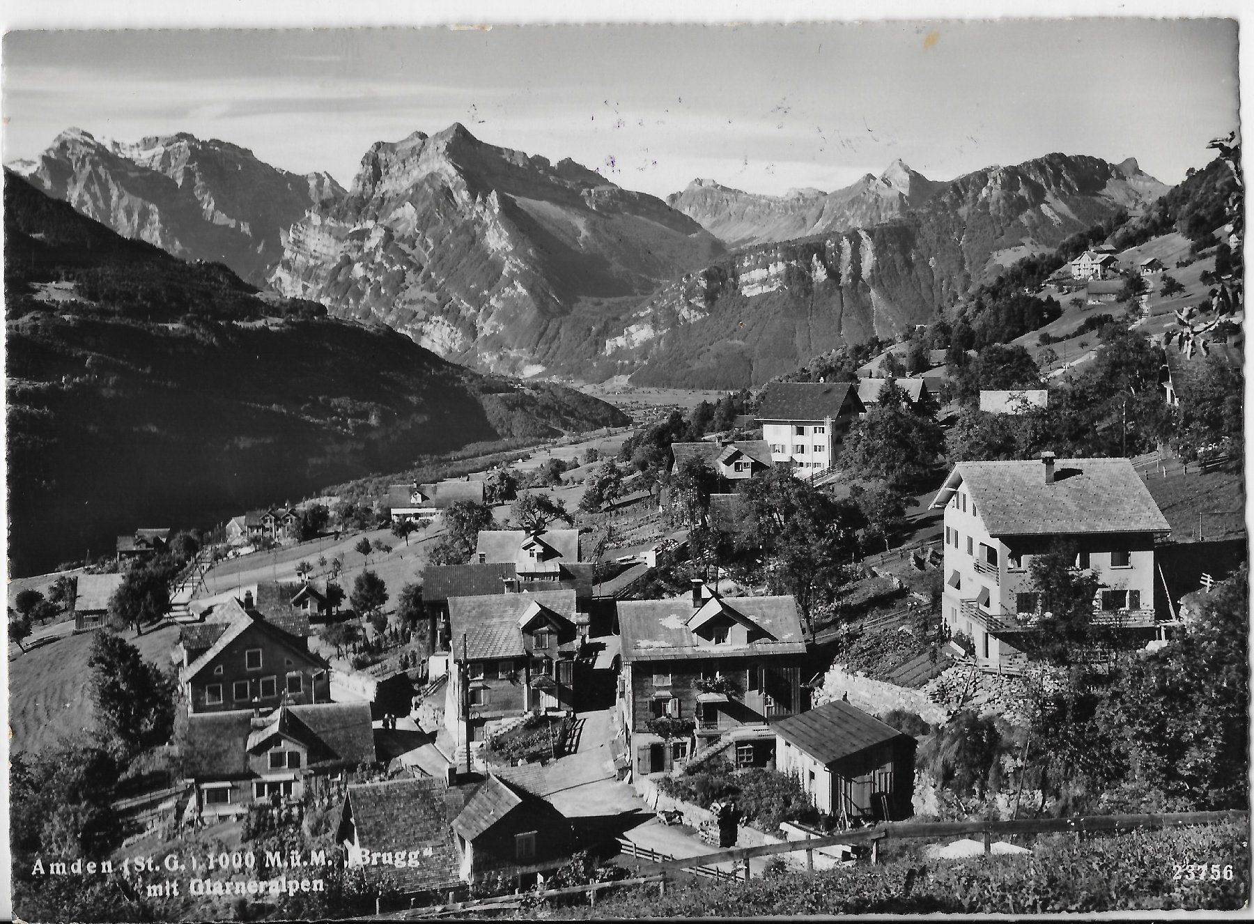 Cartes postales: Amden "Brugg" mit Glarneralpen – D'occasion à Hefenhofen par Richsalz