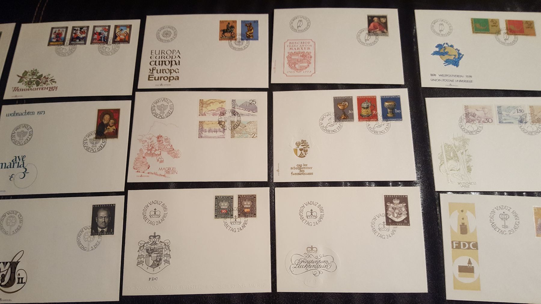 Tutti i francobolli: 60 verschiedene FDC Liechtenstein – Usato da Remetschwil venduto da Hofiii 5