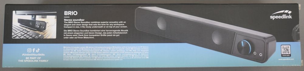 Stereo Soundbar Aktives 2.0 auf Lautsprechersystem Brio Ricardo Kaufen 