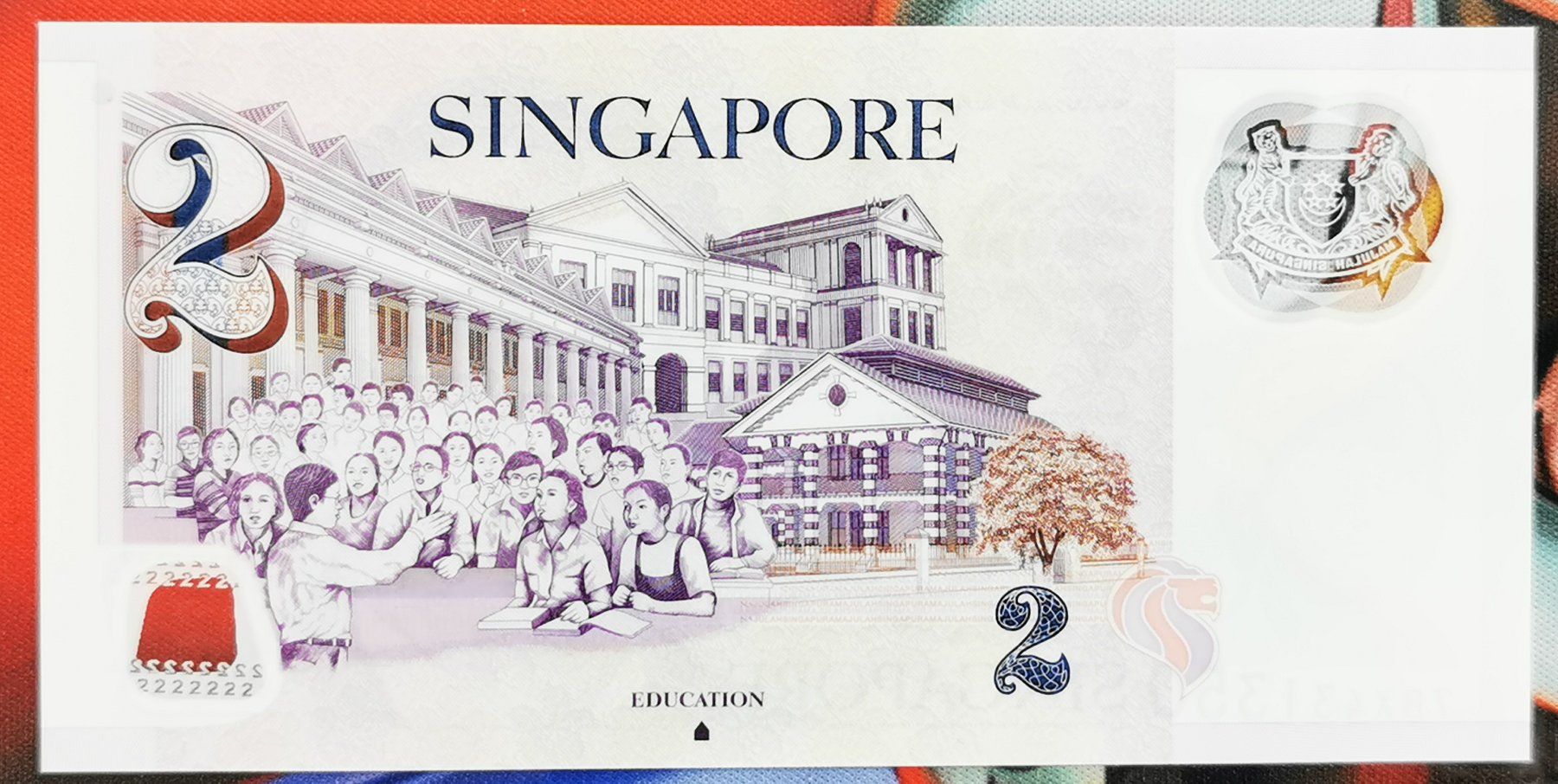 Banconote: Singapore 2 Dollar Polymer UNC – Nuovo (secondo la descrizione) da Cousset venduto da Patricio77 1