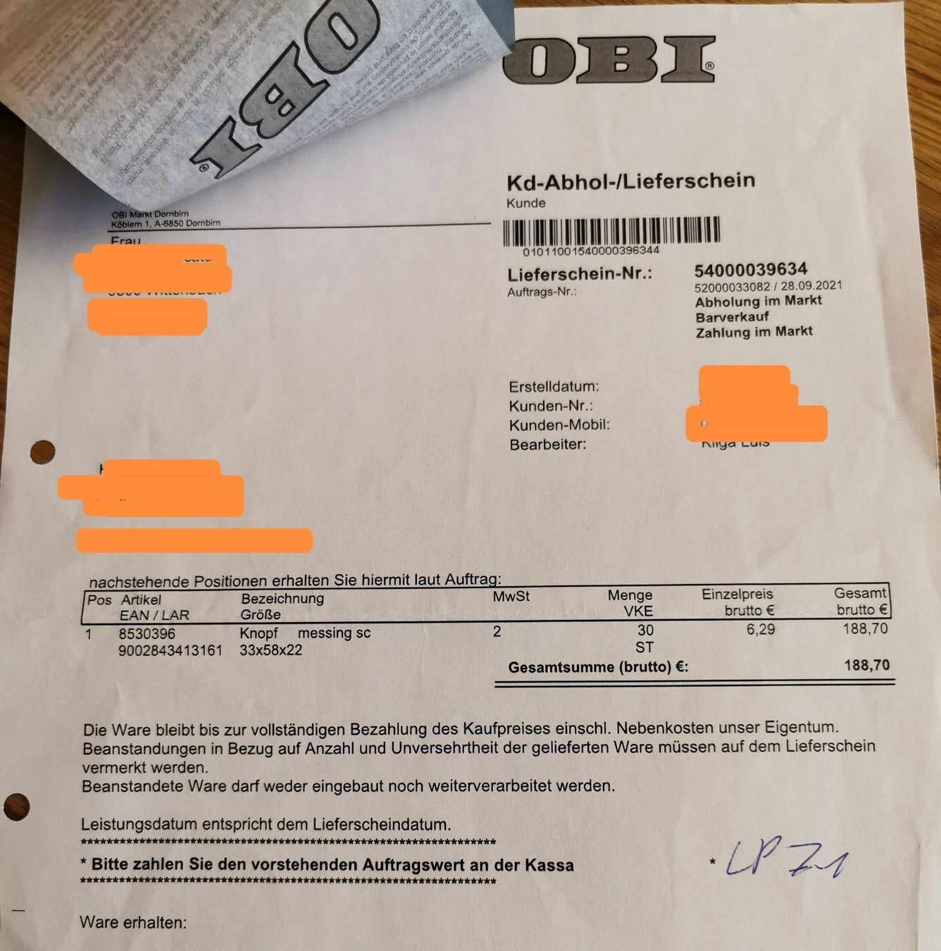 Knöpfe: Möbelgriffe bronze 30 Stk. neu – Neu und originalverpackt aus Wittenbach von Nnic 3
