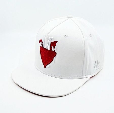 Coole Red Mask Cap mit V-Logo, Sommer-Style - NEU! OVP