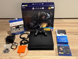 PS4 Pro Death Stranding + 2 Dualshock + Disque 1TB + access.