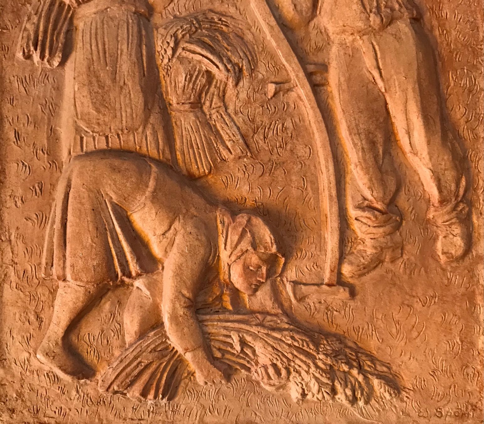 Skulpturen & Statuen: Édouard Spörri 21.1.1901-1.7.1995 Relief terracotta – Gebraucht aus Penthaz von Petrus45 6