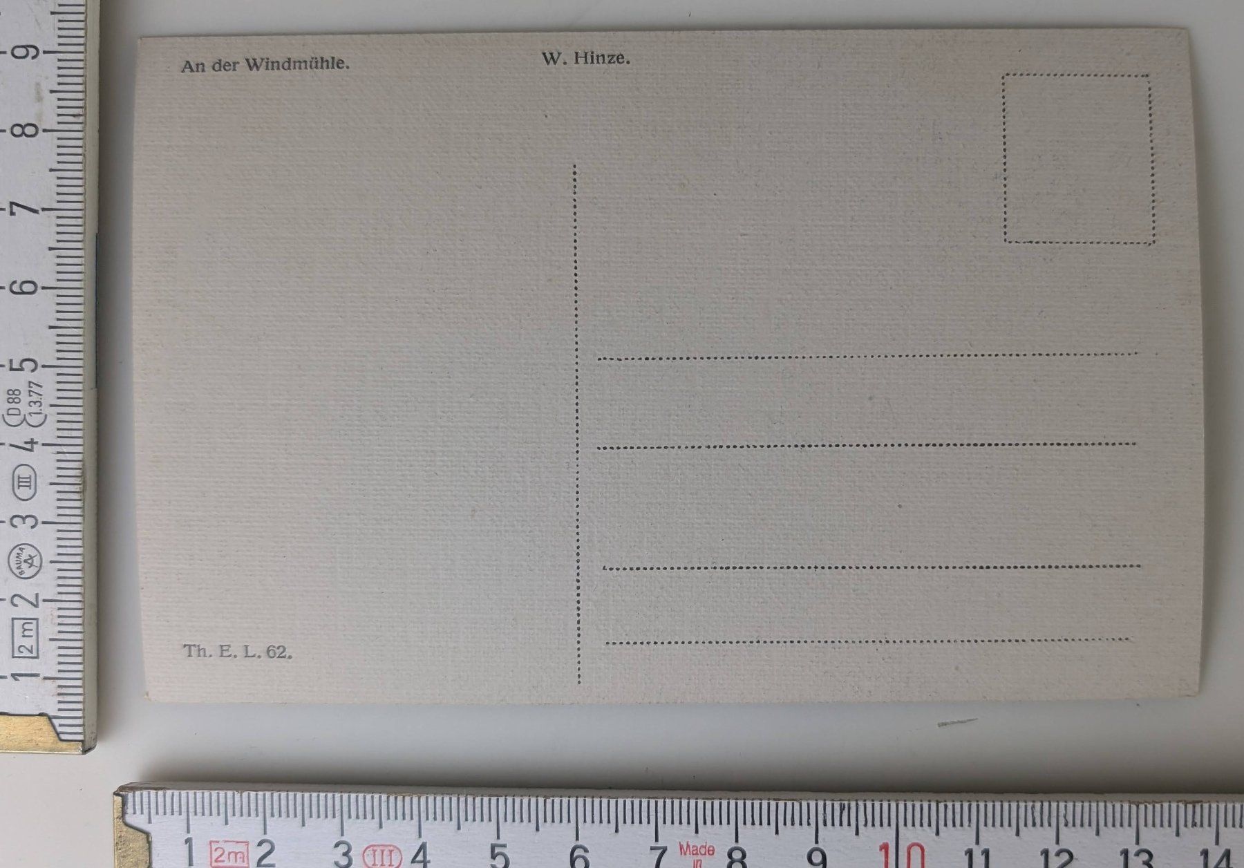 Cartoline postali: Alte Ansichtskarte "An der Windmühle", W. Hinze, Top! – Nuovo (secondo la descrizione) da Zürich venduto da axolottchen 1