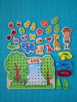 Fädelspiel Zoo von Playtive (Holz)