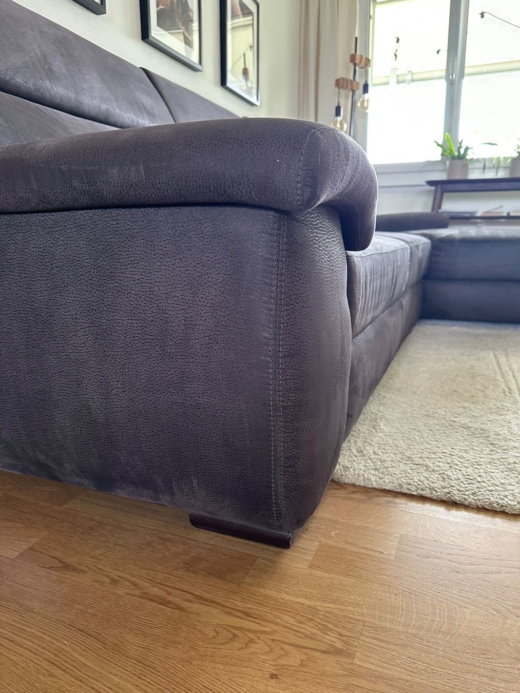 Divani: Grosses Diga-Ecksofa mit Longchair, Anthrazit, sehr gepflegt – Usato da Zumikon venduto da str_79x6 1